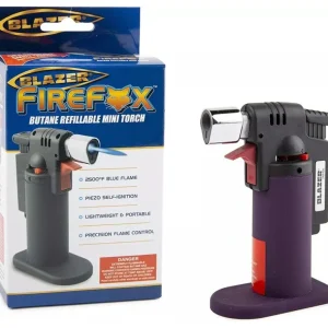 Blazer 189-9278 Firefox Mini - Refillable Butane Torch - Purple - One-stop shop for professional tools and equipment.^ Power Tools