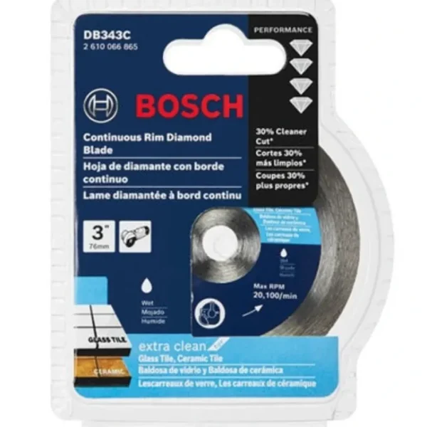 Outlet Bosch DB343C 3& Continious Rim Tile Blade - One-stop shop for professional tools and equipment. Industrial
