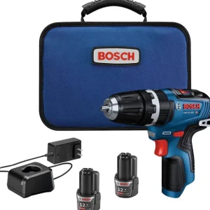 Bosch GSB12V-300B22 12V Max Brushless 3/8 In. Hammer Drill/Driver Kit With (2) 2.0 Ah Batteries - One-stop shop for professional tools and equipment.^ Power Tools
