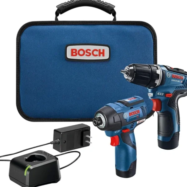 Bosch GXL12V-220B22 12V Max 2-Tool Combo Kit With 3/8 In. Drill/Driver, 1/4 In. Hex Impact Driver And (2) 2.0 Ah Batteries - One-stop shop for professional tools and equipment.^ Power Tools