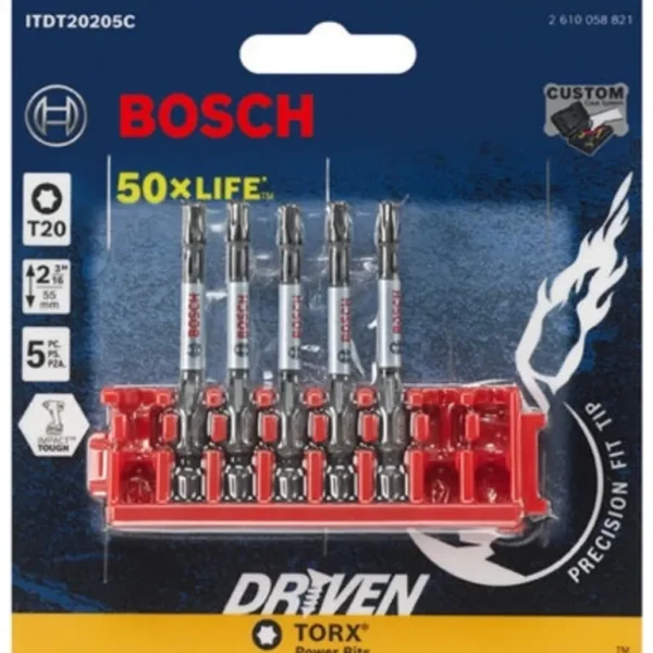 Bosch ITDT20205C Impact Tough T20 2& 5Pk Clip - One-stop shop for professional tools and equipment.^ Power Tools