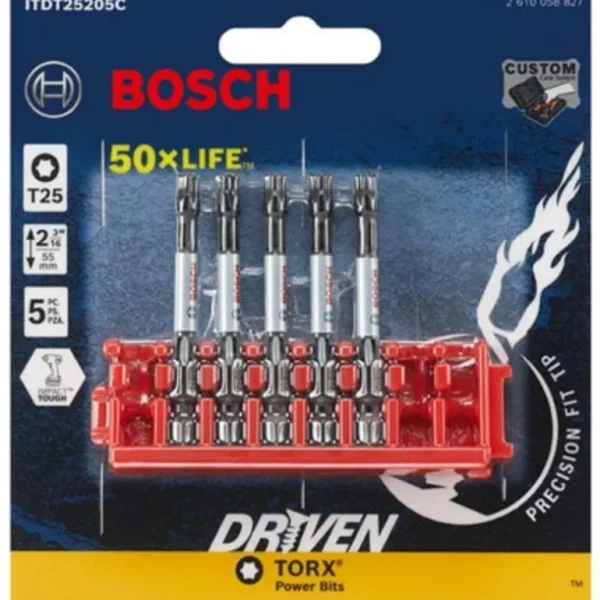 Bosch ITDT25205C Impact Tough T25 2& 5Pk Clip - One-stop shop for professional tools and equipment.^ Power Tools