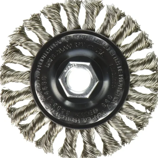 Outlet Bosch WB539 4& Wire Wheel, Full Cable Knotted, Ss, 5/8& X 11& Arbor - One-stop shop for professional tools and equipment. Full