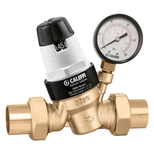 Store Caleffi 535961HA PressCal™ PRV ASSE 1003, 1& Sweat w/ Pressure Gauge - One-stop shop for professional tools and equipment. Pressure