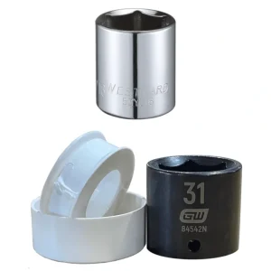 Corro-Protec 953011 Powered Anode Rod Installation Kit with Teflon Tape, 1-1/16 Socket, and 1-3/16 Socket - One-stop shop for professional tools and equipment.^ Power Tools