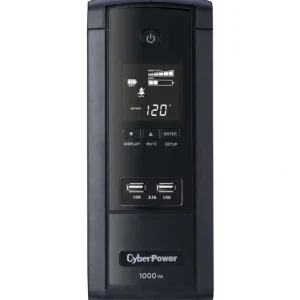 CyberPower BRG1000AVRLCD Intelligent LCD UPS Systems - 1000VA/600W, 120 VAC, NEMA 5-15P, Mini-Tower, 10 Outlets, LCD, PowerPanel® Personal, $350000 CEG, 5YR Warranty - One-stop shop for professional tools and equipment.^ Power Tools