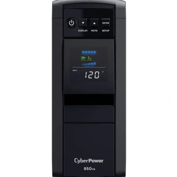 CyberPower CP850PFCLCD UPS 850VA 510W PFC compatible Pure sine wave - 850VA/510W - Mini-tower - 2 Minute Full Load - 10 x NEMA 5-15R - One-stop shop for professional tools and equipment.^ Power Tools