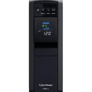 CyberPower CP1350PFCLCD UPS 1350VA 810W PFC compatible Pure sine wave - 1350VA/810W - Tower - 3 Minute Full Load - 10 x NEMA 5-15R - One-stop shop for professional tools and equipment.^ Power Tools
