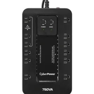CyberPower EC750GTAA 750VA Desktop UPS - 750 VA/450 W - 120 V AC - 1 Minute - Desktop - 1 Minute - NEMA 5-15P, 12 x NEMA 5-15R, USB - TAA Compliant - One-stop shop for professional tools and equipment.^ Power Tools