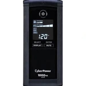 CyberPower Intelligent LCD CP1000AVRLCD 1000VA Tower UPS - 1000VA/600W - 1 Minute Full Load - 4 x NEMA 5-15R - Surge-protected, 5 x NEMA 5-15R - Battery/Surge-protected - One-stop shop for professional tools and equipment.^ Power Tools