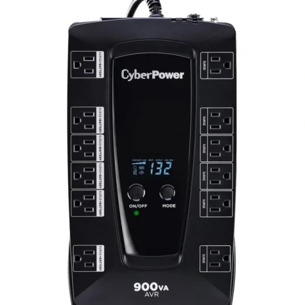 CyberPower Intelligent LCD Series AVRG900LCD 900VA 480W UPS - 900 VA/480 W - 120 V AC - 2 Minute - Compact - 2 Minute - 12 x NEMA 5-15R - One-stop shop for professional tools and equipment.^ Power Tools