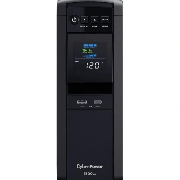 CyberPower TAA Compliant CP1500PFCLCDTAA UPS 1500VA 900W PFC Compatible Pure Sine Wave - 1500VA/900W - Tower - 2 Minute Full Load - 10 x NEMA 5-15R - One-stop shop for professional tools and equipment.^ Power Tools