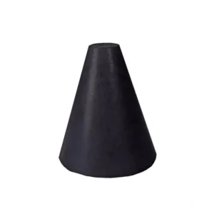 Shop Dedeco 0072 Rubber Abrasive Cone - Tapered 1 x 3/4 - 1/4 Black Coarse Silicon Carbide 1/Unit - One-stop shop for professional tools and equipment. Industrial