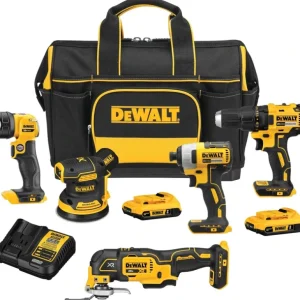 Dewalt DCKSS521D2 20V Max* Cordless 5-Tool Combo Kit With Contractor Bag - One-stop shop for professional tools and equipment.^ Hand