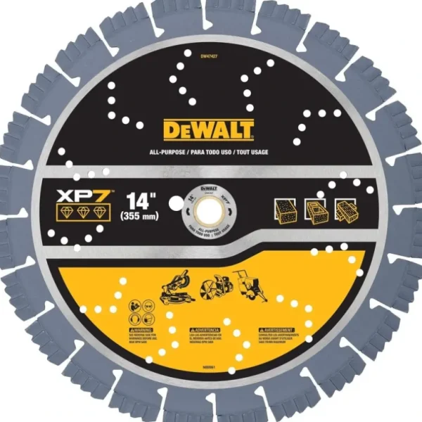 Dewalt DW47427 Xp7 All-Purpose Segmented Diamond Blades - One-stop shop for professional tools and equipment.^ Power Tools