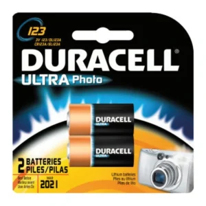 Duracell DL123AB2PK 3.0 Volt Lithium Battery(2 Batteries/Cd) (2 EA) - One-stop shop for professional tools and equipment.^ Power Tools