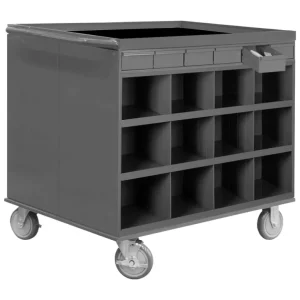Durham 662-95 2 SIDED STOCK CART, 24 BIN OPENINGS, 12 DRAWERS, 34 X 24 X 34 - One-stop shop for professional tools and equipment.^ Hand