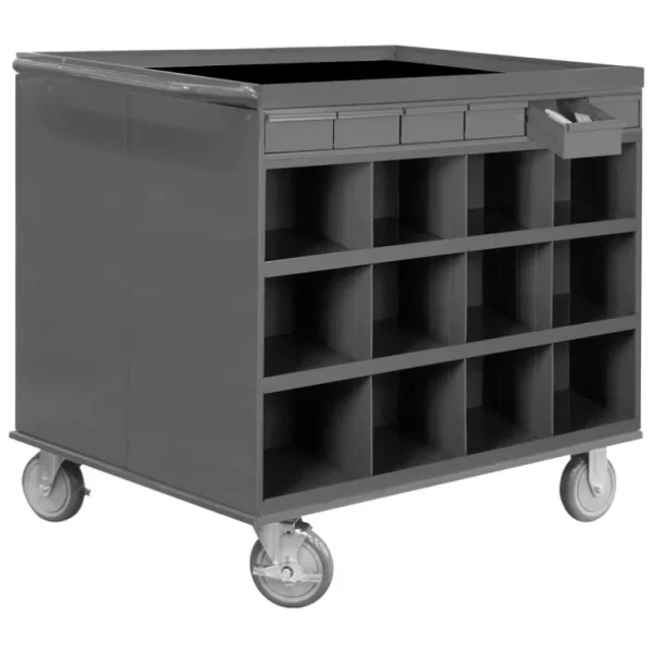 Durham 662-95 2 SIDED STOCK CART, 24 BIN OPENINGS, 12 DRAWERS, 34 X 24 X 34 - One-stop shop for professional tools and equipment.^ Hand