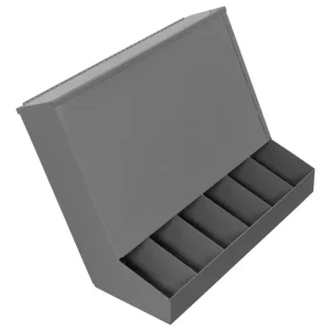 Shop Durham 289-95 GRAVITY FEED DISPENSER WITH LID, 6 COMPARTMENTS, WALL MOUNTABLE, GRAY - One-stop shop for professional tools and equipment. Industrial