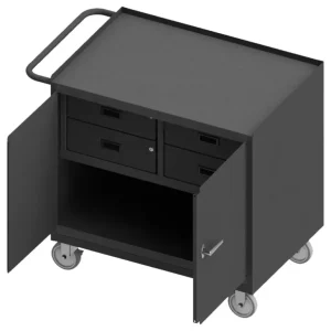 Durham 3119-95 MOBILE BENCH CABINET, 4 DRAWER, STEEL, 24-1/4 X 42-1/8 X 36-3/8 - One-stop shop for professional tools and equipment.^ Hand