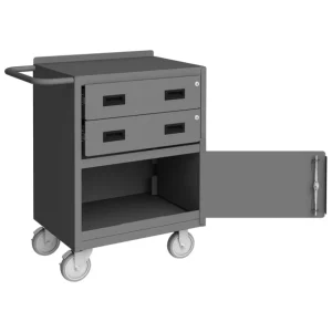 Durham 2201-95 MOBILE BENCH CABINET, 2 DRAWERS, 18-1/4 X 30-1/8 X 36-3/8 - One-stop shop for professional tools and equipment.^ Hand
