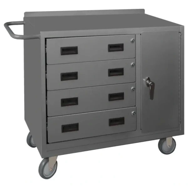 Durham 2211-95 MOBILE BENCH CABINET, 1 SHELF, 4 DRAWERS, 18-1/4 X 42-1/8 X 36-3/8 - One-stop shop for professional tools and equipment.^ Hand