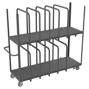 Durham APT10V-2472-2-5PU-95 ADJUSTABLE PANEL MOVING TRUCK, 2 LEVELS, 10 REMOVABLE DIVIDERS, 27-5/16 X 78-1/4 X 70 - One-stop shop for professional tools and equipment.^ Hand