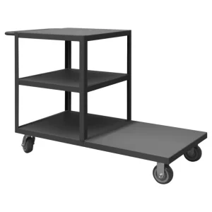 Durham EPT3S30605PU95 PLATFORM TRUCK, 3 SIDED, 1200 LBS. CAPACITY, 30 X 30, 60 BOTTOM SHELF - One-stop shop for professional tools and equipment.^ Hand