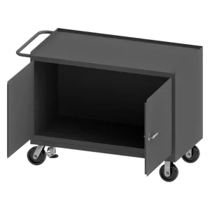 Durham 3411-FL-95 MOBILE BENCH CABINET, 2 DOOR, FL, 24-1/4 X 54-1/8 X 37-3/4 - One-stop shop for professional tools and equipment.^ Hand
