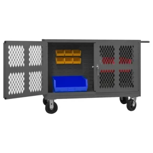 Durham PJ-2448-LP-95 DOUBLE SIDED CART WITH LOUVERED PANELS - One-stop shop for professional tools and equipment.^ Hand
