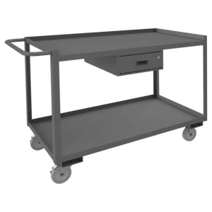 Durham RSC-2448-2-1DR-95 STOCK CART, 2 SHELF, 1 DRAWER, 24-1/4 X 54-1/4 X 37-5/8 - One-stop shop for professional tools and equipment.^ Hand