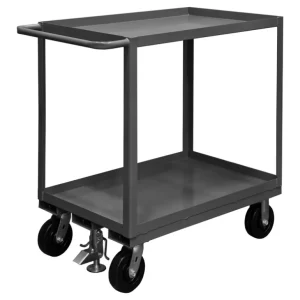 Durham RSC-3048-2-2.4K-ALU-FL-95 STOCK CART, 2 SHELF, FLOORLOCK, 30-1/4 X 54-1/4 X 39 - One-stop shop for professional tools and equipment.^ Hand