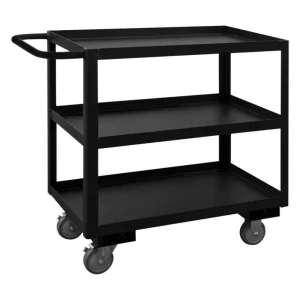 Durham RSC-183033-3-4PU-08T STOCK CART, 3 SHELF, BLACK, 18-1/4 X 36-1/4 X 33 - One-stop shop for professional tools and equipment.^ Hand