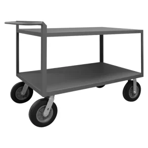 New Durham RSCR306038ALD10SPN95 STOCK CART, 2 SHELF, RAISED HANDLE, 30-1/4 X 66-1/4 X 38-1/4 - One-stop shop for professional tools and equipment. Hand