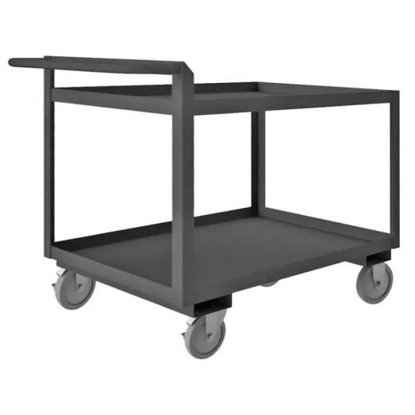 New Durham RSCR-243036-ALU-5PU-95 STOCK CART, 2 SHELF, RAISED HANDLE, 24-1/4 X 36-1/4 X 36 - One-stop shop for professional tools and equipment. Hand