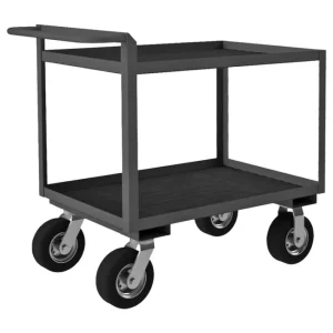 Flash Sale Durham RSCR243638ALURM8PN95 STOCK CART, 2 SHELF, RAISED HANDLE, 24-1/4 X 42-1/4 X 37-7/8 - One-stop shop for professional tools and equipment. Hand