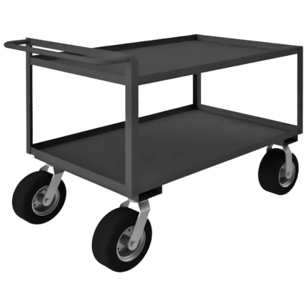 Best Durham RSCR306038ALU10SPN95 STOCK CART, 2 SHELF, RAISED HANDLE, 30-1/4 X 66-1/4 X 38-1/4 - One-stop shop for professional tools and equipment. Hand