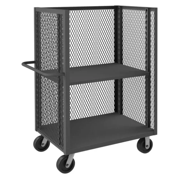 Durham 3ST-EX3660-1AS-95 3 SIDED MESH TRUCK, 1 ADJUSTABLE SHELF, 36 X 60 - One-stop shop for professional tools and equipment.^ Hand