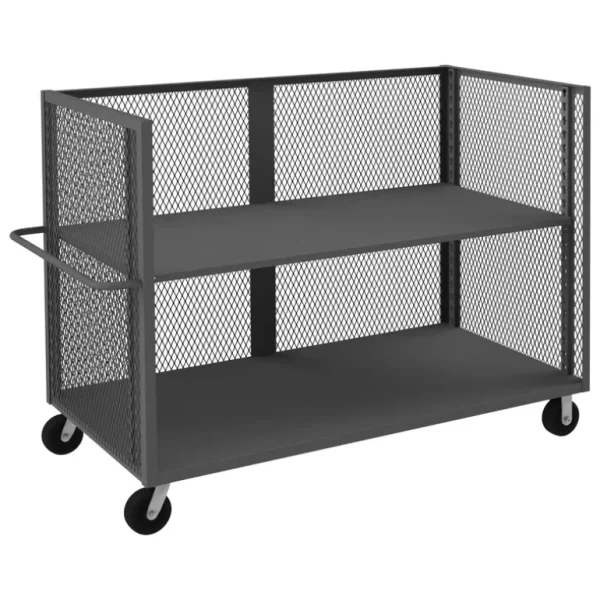 Durham 3ST-EX3672-1AS-95 3 SIDED MESH TRUCK, 1 ADJUSTABLE SHELF, 36 X 72 - One-stop shop for professional tools and equipment.^ Hand