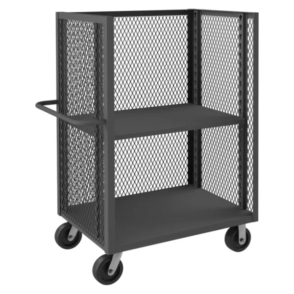 New Durham 3ST-EX2436-1AS-95 3 SIDED MESH TRUCK, 1 ADJUSTABLE SHELF, 24 X 36 - One-stop shop for professional tools and equipment. Hand