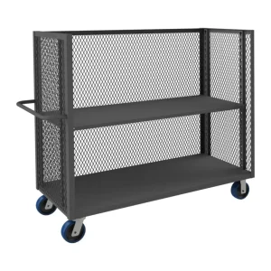 Durham 3ST-EX3048-1AS-6PU-95 3 SIDED MESH TRUCK, 1 ADJUSTABLE SHELF, 30 X 48 - One-stop shop for professional tools and equipment.^ Hand