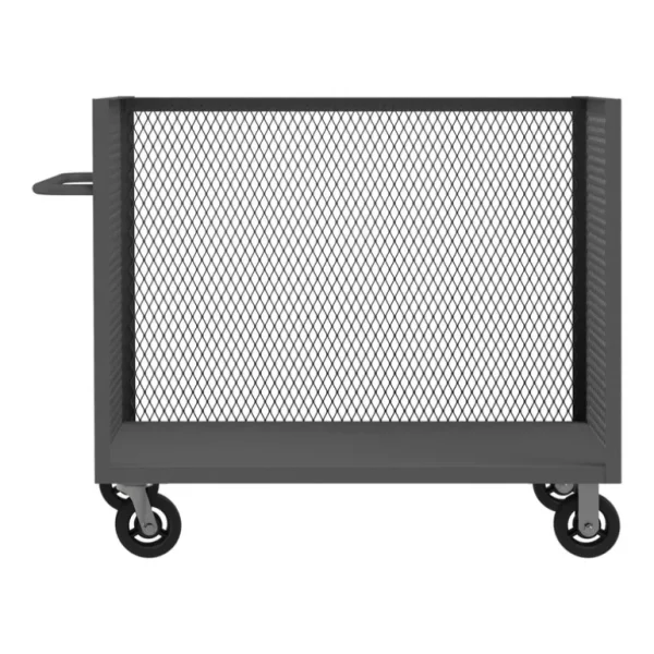 Durham 3ST-EX304845-8MR-95 3 SIDED MESH TRUCK, 1 BASE SHELF, 30 X 48 - One-stop shop for professional tools and equipment.^ Hand