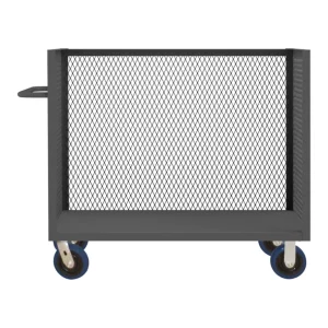 Durham 3ST-EX246045-8PU-95 3 SIDED MESH TRUCK, 1 BASE SHELF, 24 X 60 - One-stop shop for professional tools and equipment.^ Hand