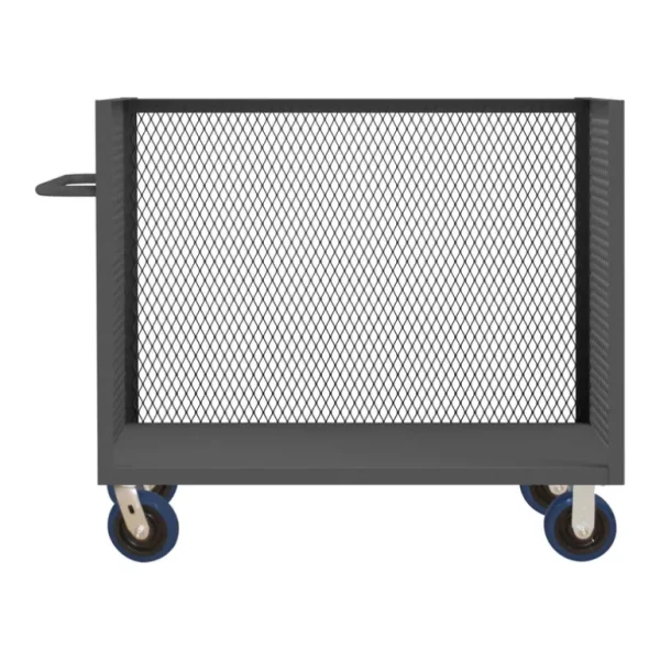Durham 3ST-EX246045-8PU-95 3 SIDED MESH TRUCK, 1 BASE SHELF, 24 X 60 - One-stop shop for professional tools and equipment.^ Hand