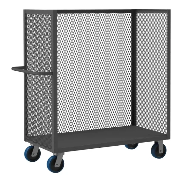 Durham 3ST-EX2448-6PU-95 3 SIDED MESH TRUCK, 1 BASE SHELF, 24 X 48 - One-stop shop for professional tools and equipment.^ Hand