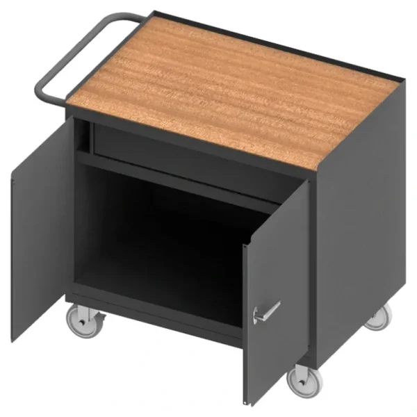 Durham 3115-TH-95 MOBILE BENCH CABINET, 2 DOOR, HARD BOARD, 24-1/4 X 42-1/8 X 36-3/8 - One-stop shop for professional tools and equipment.^ Hand
