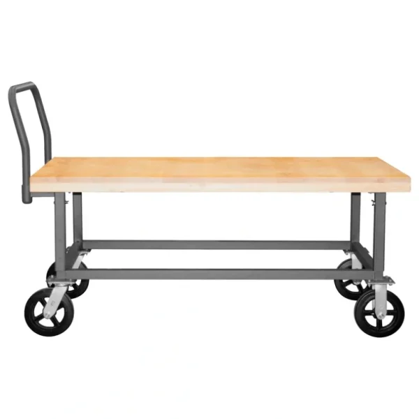 Durham WHPTA-WD-3060-8MR-95 PLATFORM TRUCK, ADJUSTABLE HEIGHT, WOOD DECK , 1800 LBS. CAPACITY, 30 X 60 - One-stop shop for professional tools and equipment.^ Hand