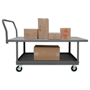 Durham WHPT24485MR95 PLATFORM TRUCK, WORK HEIGHT, 2 SHELF , 2000 LBS. CAPACITY, 24 X 48 - One-stop shop for professional tools and equipment.^ Hand
