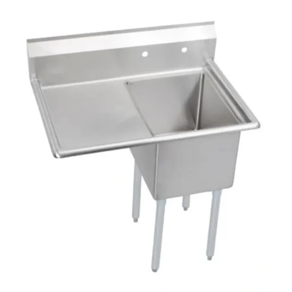 Outlet Elkay 14-1C16X20-L-18X Dependabilt Stainless Steel 36-1/2& x 25-13/16& x 43-3/4& 16 Gauge One Compartment Sink w/ 18& Left Drainboard and Stainless Steel Legs - One-stop shop for professional tools and equipment. Accessories