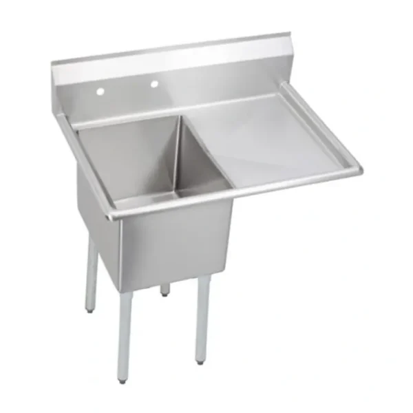 Discount Elkay 1C18X24-R-24X Dependabilt Stainless Steel 44-1/2& x 29-13/16& x 44-3/4& 16 Gauge One Compartment Sink w/24& Right Drainboard and Stainless Steel Legs - One-stop shop for professional tools and equipment. Accessories